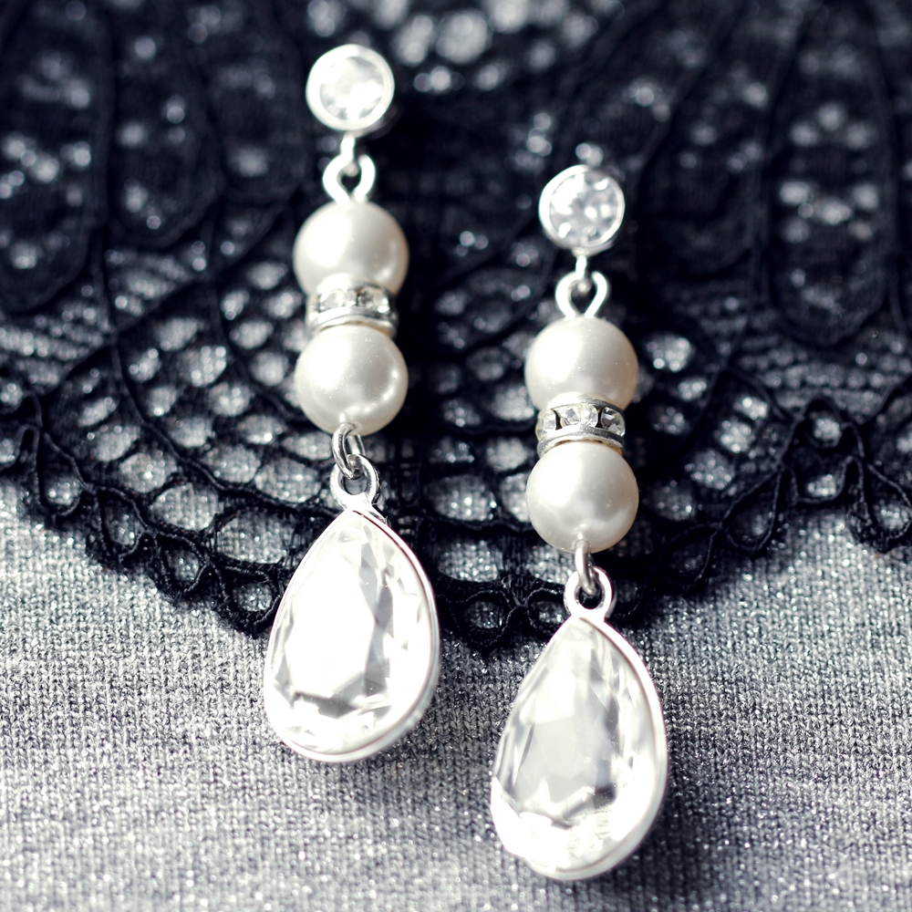 DIY drop earrings Swarovski Elements